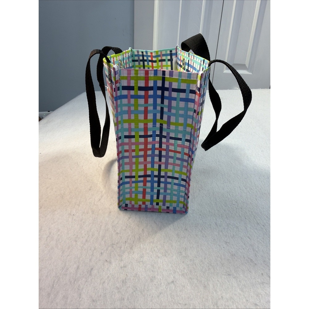 SCOUT BJ Bag Pocketette Daschund Tote Multi Color Stripe Water Resistant  Bag - Picture 4 of 13